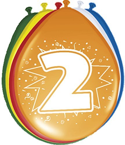 63-teiliges Deko-Set für den * 2. GEBURTSTAG * // mit Tischdecke, Wimpelkette, Kerzen und Deko // Dekoration Kinder Kindergeburtstag zweiter - 5