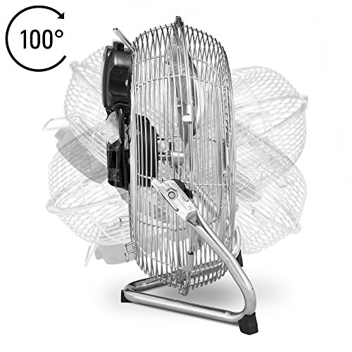 TROTEC Bodenventilator / Windmaschine TVM 12 | 55 Watt Leistung | Durchmesser 30 cm | 3 Geschwindigkeitsstufen | Chrom-Design | inkl. Tragegriff - 8