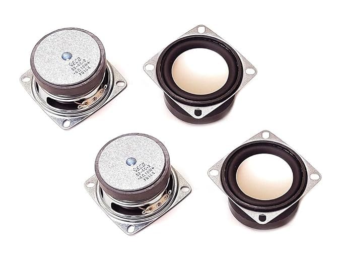 SP Electron Pack of 4 Pcs 2 Inch 4 Ohm Silver Cone Speakers Review