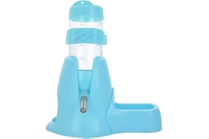MOACC Distributeur d'eau pour Petits Animaux, Hamster, Cochon d'Inde, Lapin, Rat, Furet, Gerbille, Chinchilla, 80ml, Bleu