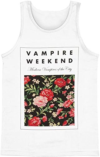 Vampire Weekend Men's Floral Mens Tank Small White