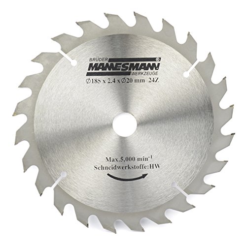 Brüder Mannesmann Ersatzsägeblatt zu Nummer 12895 HM-bestückt 185 x 20 x 24 mm, 1 Stück, M12897