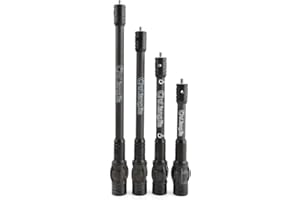 SHARROW Tiro con L'Arco Stabilizzatore per Arco Asta Laterale da 6 '' 8 '' 10 "12" Principale Asta di bilanciamento Asta di smorzamento Asta di prolunga Ammortizzatore Silenziatore per Archi Compound