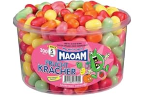 ‎HARIBO Haribo MAOAM Frucht Kracher, 1,2 kg Vorratsdose mit bunten Dragées und prickelnder Brausefüllung – Perfekt zum Teilen, Feiern & Naschen