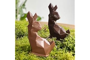 CHOCODIC MAÎTRE ARTISAN CHOCOLATIER DEPUIS 1995 LOT DE 2 Moulage chocolat de Pâques FLAVIEN LE LAPIN ORIGAMI 2x40g - chocolat de Pâques - Fabrication 100 % artisanale et Française - chocolat lapin poule cloche poussin oeuf