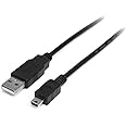StarTech.com 1m Mini USB 2.0 Cable - 1 Meter A to Mini B - M/M - USB 2.0 A to Mini Cord (USB2HABM1M)