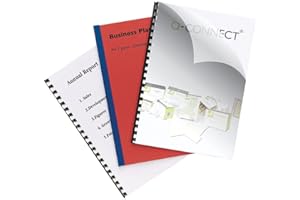 Q-Connect KF24011 - Tapas para encuadernar (250 micras, tamaño A4, 100 unidades), color transparente