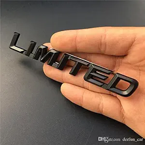 Automaze Metal 3D Limited Logo Car Sticker, 0.78 x 3.93 x 3.93 Inches, Black