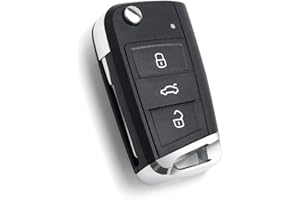 KUYUANSU 3 pulsanti modificati pieghevole Flip remoto auto chiave Shell Keyless caso per Volkswagen VW Golf 7 GTI MK7 Skoda Octavia A7 Seat