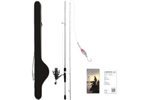 Corofish Carbon UL Combo 1,98m 1-8g Angelset Spinnrute Rolle & Schnur Ultralight