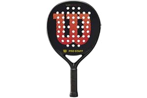 Wilson Pro Staff V2 Team, Racchetta Da Padel Unisex Adulto, Black Red Yellow, Adult