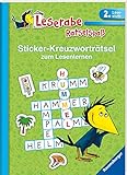 Sticker-Kreuzworträtsel zum Lesenlernen (2. Lesestufe), grün (Leserabe - Rätselspaß) by