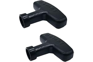 ZLKSKER 2 pcs Gasoline Engine Starter Handle Grip, Recoil Starter Pull Handle for Lawn Mower, Generator, Chainsaw