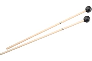XDrum MG3 Baquetas Para Xilófono Madera/Plástico (Entrega en Par, Longitud: 37cm, Diámetro Cabeza: 2,5cm)