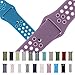 Produktbild vanqiang für iWatch 38 cm SM Band, Colorful Silikon Band Strap für Apple Armbanduhr iWatch Series 1/2/3 Sport Gummi Armband Armbanduhr Gurte für Apple Watch 38 cm SM – Style 1, Silikon, Stil Nr. 4, iWatch 42CM SM