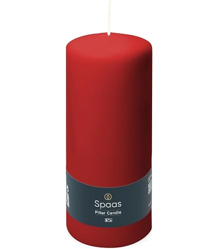 Bolsius Stumpenkerze Rot – 15 Cm Hoch, Ca. 65 Stunden Brenndauer, Für Innen