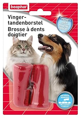 Beaphar Buccafresh, Brosse à Dents doigtier - Hygiène bucco-Dentaire - Chien et Chat