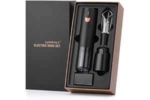 YYDSBAYS Korkenzieher Wein Weinöffner Elektrisch Automatischer Flaschenöffner Professionell für Weinliebhaber Luxusgeschenk (Roségold, Set, Geschenkbox, Wiederaufladbar, Eine Berührung)