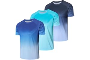 Cimic 3er Pack Rashguard UV Shirt Herren, UPF 50+ UV Schutz Schwimm Tshirt Schnelltrocknend Atmungsaktiv Sonnenschutz für Outdoor Surfen Running Top