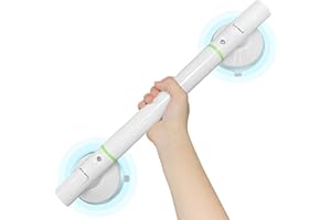 TFCIOD Maniglia Doccia Anziani, Maniglia per Doccia con Ventosa 45cm, MAX 110 KG Maniglione Bagno per Disabili, Rimovibile Maniglioni Bagno per Anziani, Senza Foratura (1)