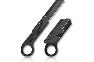 Promithi Coltello Pieghevole EDC, Coltello Morphing in Acciaio Inossidabile, Coltello da Tasca Portatile, Multiutensile, Adatto per il campeggio all'aperto e l'escursionismo (Nero)