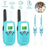 Gifort Talkie Walkie pour Enfants, Talky Walky Enfants Talkie-Walkies Talki Walki Flashlight VOX 16 Canaux 0.5W (1 Paire, Bleu)