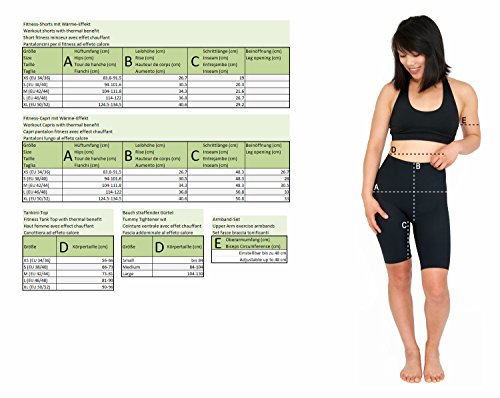 Delfin Spa Fitness Capri-Hose mit Wärme-Effekt (Schwitzhose) – aus Neopren mit Biokeramik Fasern - 6