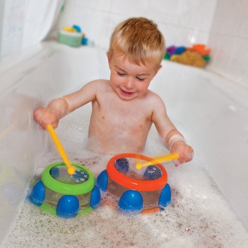Floating Bath Water Drums for children -- Bathtime toy for 2 years +
