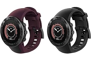 Chainfo Watch Strap compatible with Suunto 5, Soft Silicone Sport Replacement Bands NO230508