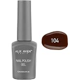 ALIX AVIEN Kahverengi Kalıcı Oje 104-Yoğun Renk Veren Jel Oje 12 ml-Nail UV Gel Polish 104