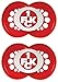 Produktbild MAM 66186001 - Football "1. FC Kaiserslautern" Schnuller, 6-16 Monate, Silikon, Doppelpack