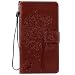 Produktbild Motorola Moto X Style Hülle, Chreey Prägung [Katze Baum] Muster PU Leder Hülle Flip Case Wallet Cover mit Kartenschlitz Handyhülle Etui Schutztasche [Braun]