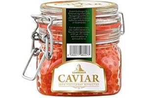 FGFGHRTS Keta (Chum) salmon caviar rojo Premium (Vidrio) 250 gr.