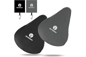 Northdeer Housse de selle imperméable avec sac de rangement - Lot de 2 - Housse de selle pour vélo - Housse de pluie imperméable pour selle de vélo (2 + 2 ensembles)