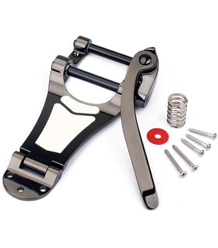 Bigsby B7 Vibrato Tailpiece For Guitars - Polished Aluminum, String-Through Design, For Archtop & Semi-Hollow Bodies