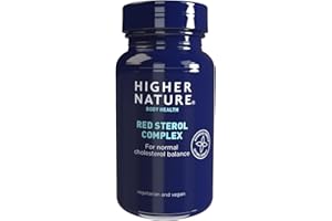 Higher Nature - Red Sterol Complex - Plant Sterols- Red Yeast Rice - Policosanol - for Normal Cholesterol Balance - Vegetarian & Vegan - 90 Tablets