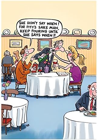 Glass half empty - Greetings card (Blank)