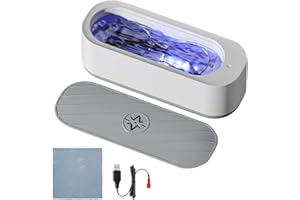 AVCXEC Pulitore ad Ultrasuoni, 45KHz Lavatrice ad Ultrasuoni Professionale, 250ML Ultrasonic Cleaner, Dispositivo di Pulizia ad Ultrasuoni, Pulizia Ultrasuoni per Gioielli, Occhiali, Orologi
