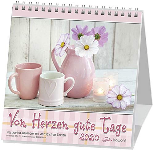 Von Herzen gute Tage 2020: Postkarten-Kalender mit christlichen Texten