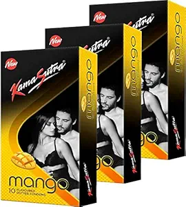 KamaSutra MANGO Flavour Condoms??(Set of 3, 30S)