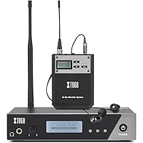 Sistema Wireless In-Ear Monitor KIMAFUN 2.4G - 1 Trasmettitore + 1 Ricevitore, Stereo, Per Musicisti, DJ - Foto 8