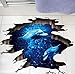 Produktbild Gebrochene Wand Delphin Boden Aufkleber Blau Phantom   3D wandtattoo Für Kinder Baby Zimmer Poster Wohnkultur Dach Decke Kunstwand 60x90 cm