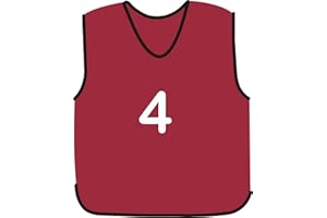 PROSTYLE SPORTS NUMBERED FOOTBALL MESH TRAINING SPORTS BIBS (1-10 OR number of your choice)-Front Only