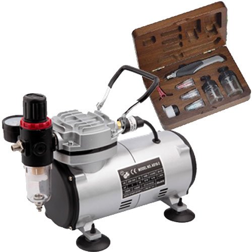 Preisvergleich Produktbild Airbrush Aztek A4307 und Kompressor