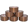 1ABOVE 6 Rolls Brown Tape for Packing 48mm x 66m|Premium Quality tape |54 MicronI Heavy Duty|deal For moving home|Box Tape