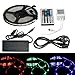 Produktbild RGB Set EPBOWPT LED Streifen Set mit RGB Farbwechsel 5M 16.4 Ft 3528 300 LEDs SMD IP65 Wasserdicht mit 44 Tasten IR Fernbedienung mit EU 12V Netzteil LED Lichtleiste