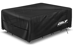 Ezilif Garden Furniture Covers Waterproof, 420D Oxford Garden Furniture Cover, Outdoor Furniture Covers Waterproof, Windproof, Anti-UV, Anti-tear covers for garden Patio/Rattan furniture, 200x160x74cm