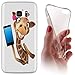Price comparison product image Samsung S7 Edge G935 °F Soft Case for Samsung Galaxy S7 Edge G935 °F Cover Backkover Tpu Soft Case for Samsung Galaxy S7 Edge G935 °F 1054 Giraffe Handy Braun Weiß Pink