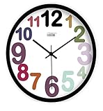 Sucastle® 12 in Metall DIY 3D Wanduhren Modern Design Acryl Wanduhren Wandtattoo Dekoration fürs Wohnzimmer Kinderzimmer Nostalgie Wanduhr ohne Tickgeräusche Wanduhr Europäische Vintage Handarbeit 3D Dekorative Zahnrad aus Holz