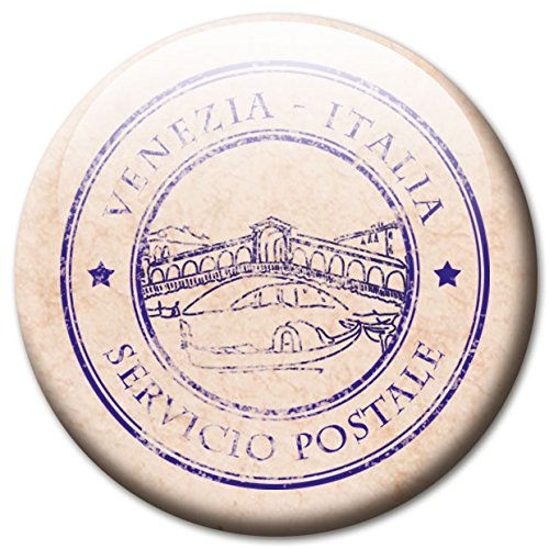 Postkarte – Romantische Design Metall Magnettafel 40×30 cm – Pinnwand Memoboard mit Motiv: Postkarte Italien – inkl. 4 Magnete mit Motiven von italienischen Poststempeln: Italien, Pisa, Rom, Venedig für Magnetwand – Original Magnetpinnwand GUMA Magneticum - 7